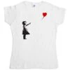 Banksy Girl With Balloon T-Shirt For Women