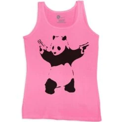 Banksy Panda Women's Vest -Everyday Tee Shirt Sales Store Banksy Panda Women s Vest 8Ball 8731