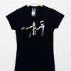 Banksy Pulp Fiction Bananas Womens Fitted T-Shirt