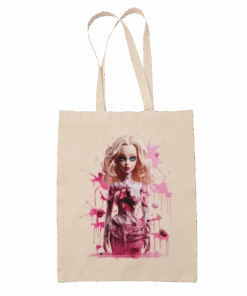 Blood Splatter Barbie Tote Bag