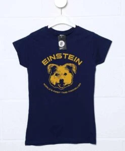 Einstein First Time Traveller Womens Fitted T-Shirt -Everyday Tee Shirt Sales Store Einstein First Time Traveller Womens Fitted T Shirt 8Ball 4750