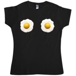 Fried Eggs Fitted Womens T-Shirt