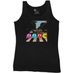 Funny Women's Vest Pac-Man Abbey Road