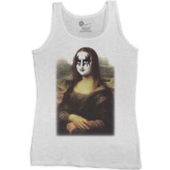 Funny Womens Vest Hard Rock Mona Lisa -Everyday Tee Shirt Sales Store Funny Womens Vest Hard Rock Mona Lisa 8Ball 6833