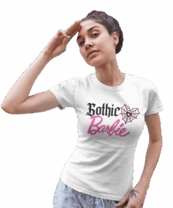 Gothic Barbie Womens T-Shirt