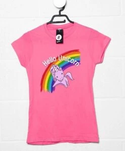 Hello Unicorn Womens T-Shirt