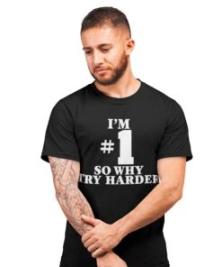 I'm Number 1 T-Shirt As Worn By Fat Boy Slim -Everyday Tee Shirt Sales Store I m Number 1 Graphic T Shirt For Men Inspired By Fat Boy Slim 8Ball 4528
