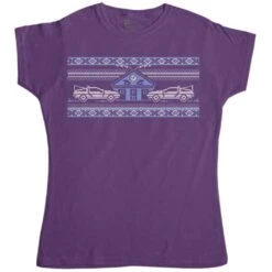 Knitted Jumper Style Bttf Womens T-Shirt