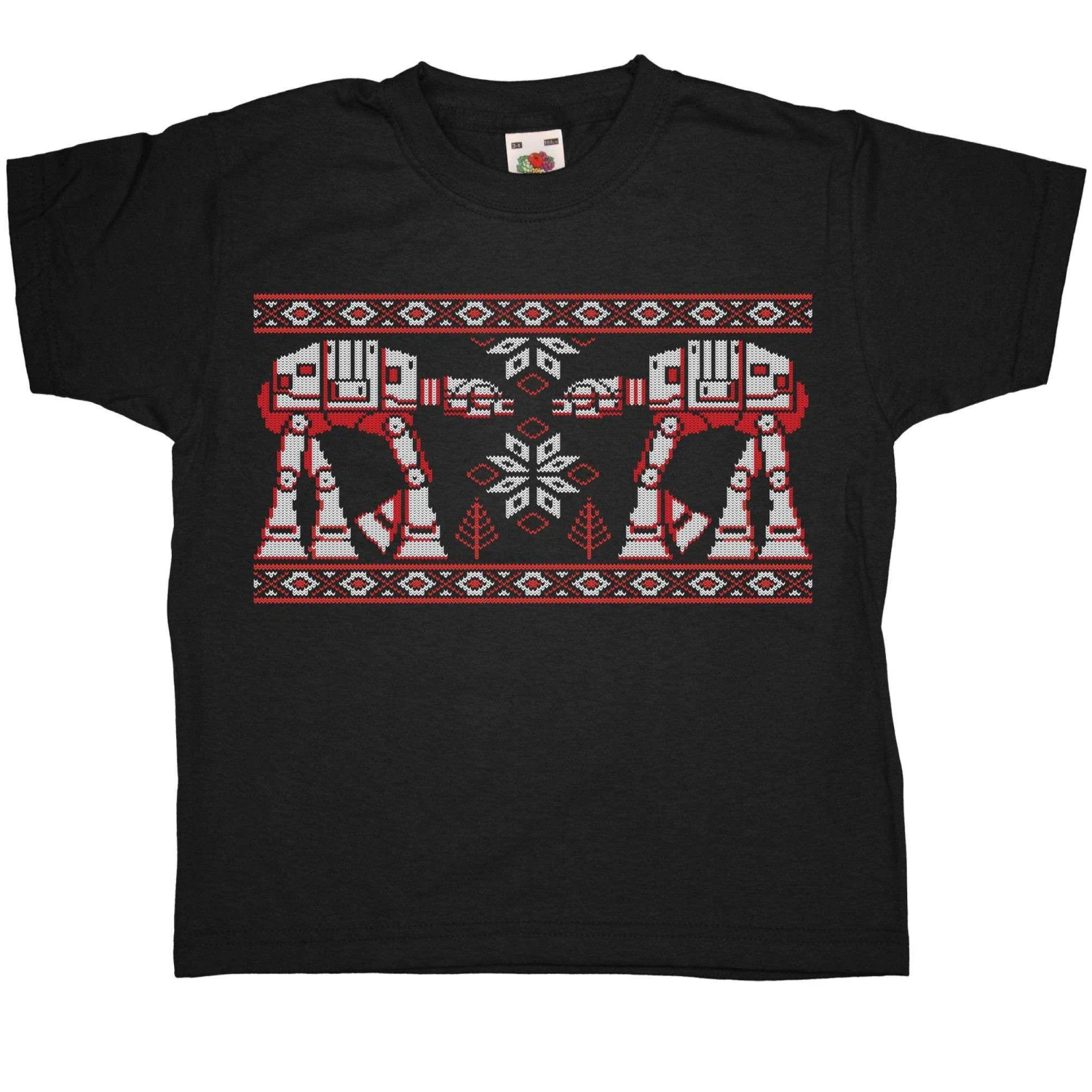 Knitted Jumper Style Snow Walkers Kids T-Shirt 3 Knitted Jumper Style Snow Walkers Kids T-Shirt - Image 3