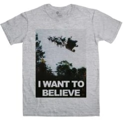 Mens Christmas I Want To Believe T-Shirt