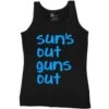 Mens Fancy Dress Vest Top Suns Out Guns Out