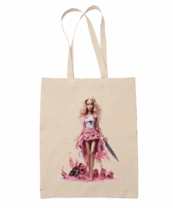 Murdering Gothic Barbie Tote Bag