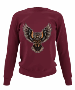 Owl Tattoo Design Sweatshirt -Everyday Tee Shirt Sales Store Owl Tattoo Design Adult Unisex Sweatshirt 8Ball 1792