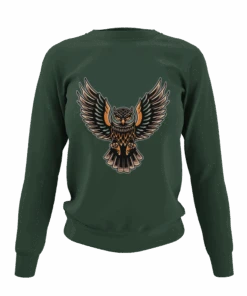 Owl Tattoo Design Sweatshirt -Everyday Tee Shirt Sales Store Owl Tattoo Design Adult Unisex Sweatshirt 8Ball 8378