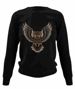 Owl Tattoo Design Sweatshirt -Everyday Tee Shirt Sales Store Owl Tattoo Design Adult Unisex Sweatshirt 8Ball 8411