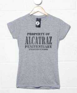 Property Of Alcatraz Penitentiary Fitted Womens T-Shirt As Worn By Debbie Harry