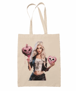 Skull Heart Gothic Barbie Tote Bag