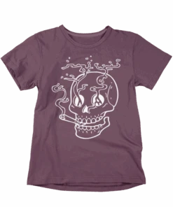 Smoking Skull Tattoo Design Adult Unisex T-Shirt -Everyday Tee Shirt Sales Store Smoking Skull Tattoo Design Adult Unisex Unisex T Shirt For Men And Women 8Ball 7148