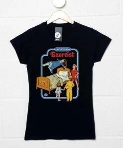 Steven Rhodes Let's Call The Exorcist Fitted Womens T-Shirt
