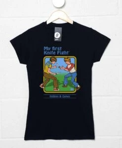 Steven Rhodes My First Knife Fight T-Shirt For Women