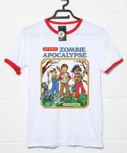 Steven Rhodes My First Zombie Apocalypse Ringer T-Shirt
