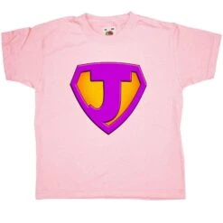 Super Hero J Age 7-8 Childrens T-Shirt
