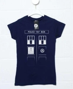 Tardis Front Womens T-Shirt